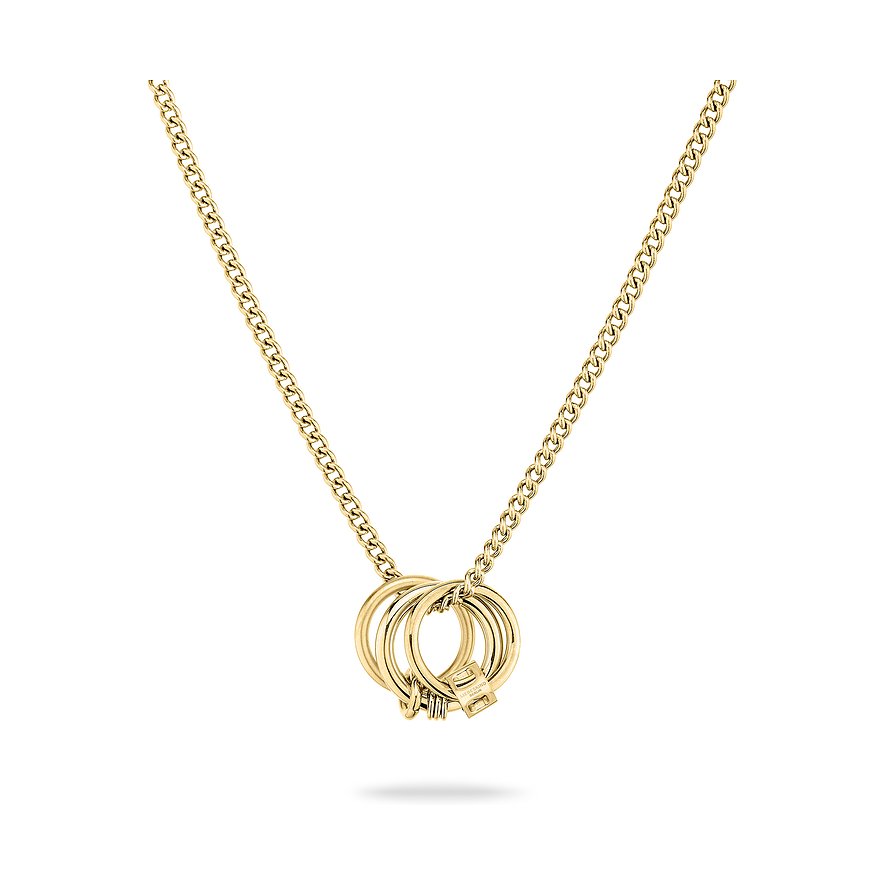 Liebeskind Kette, Damen, Edelstahl, gelbgold