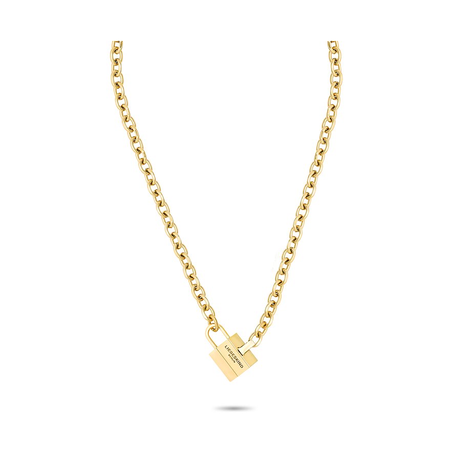 Liebeskind Kette, Damen, Edelstahl, gelbgold
