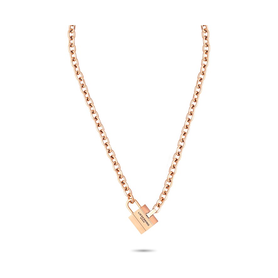 Liebeskind Kette, Damen, Edelstahl, roségold
