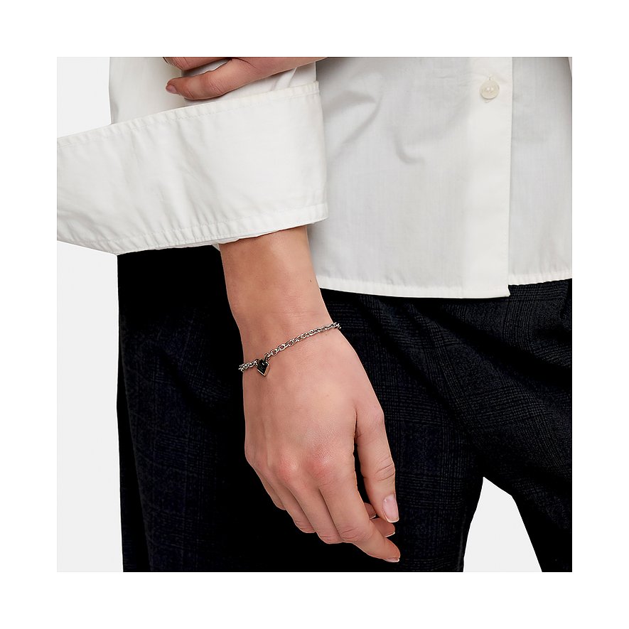 Liebeskind armband i rostfritt stål med hänge.