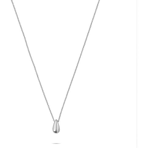 Liebeskind halsband i rostfritt stål med droppformat hänge.