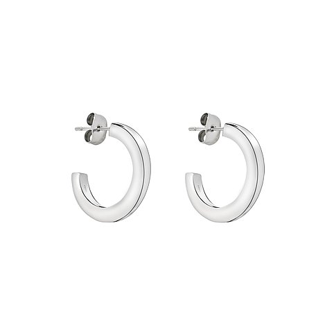 Liebeskind Ohrringe aus Edelstahl, silberfarben, mit Steckverschluss.