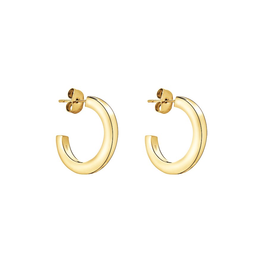 Liebeskind Creolen, Damen, Edelstahl, gelbgold