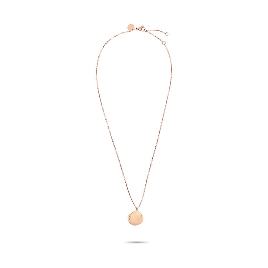 Liebeskind Halsschmuck aus Edelstahl, roséfarben, mit runden Anhängern.