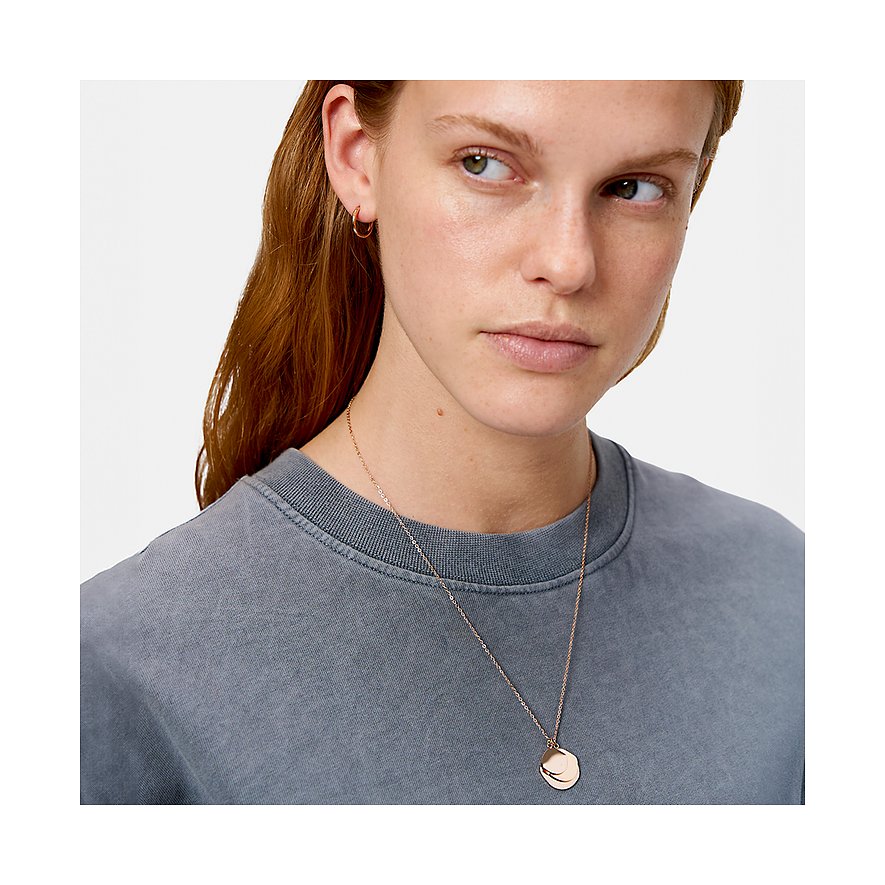 Liebeskind Halsschmuck aus Edelstahl mit zwei Anhängern.