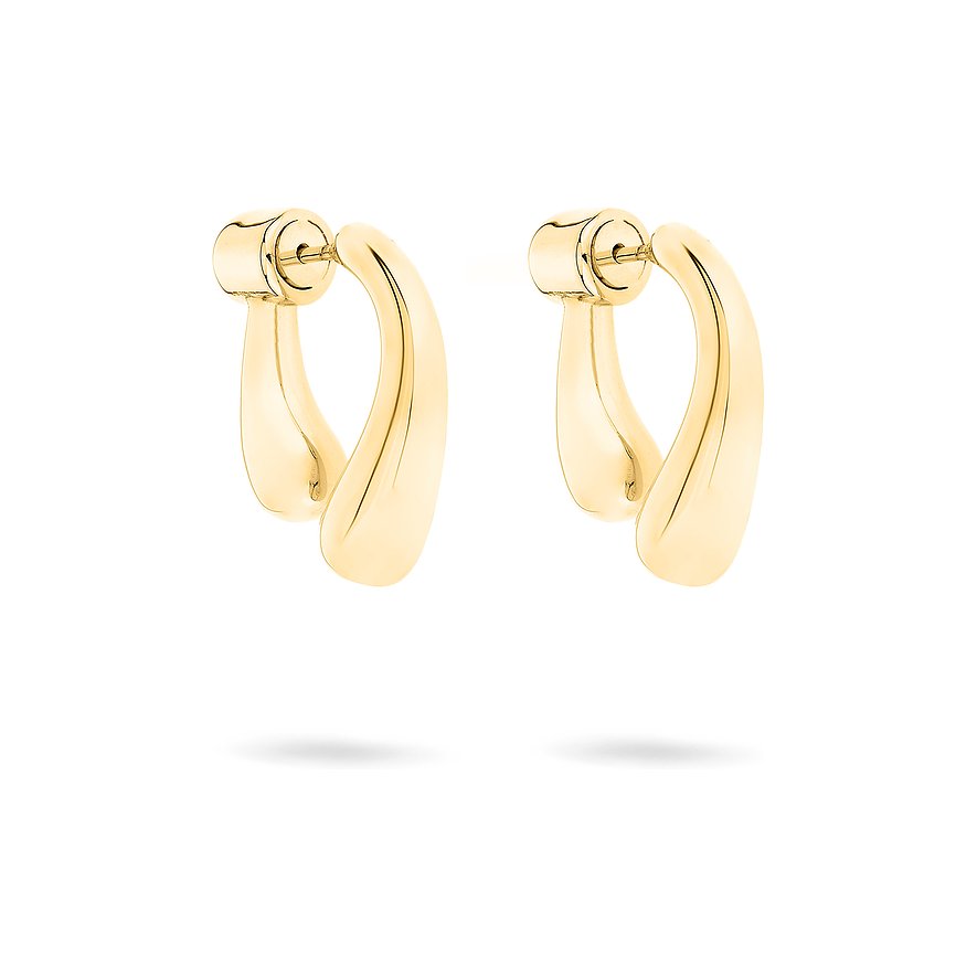 Liebeskind Creolen, Damen, Edelstahl, gelbgold