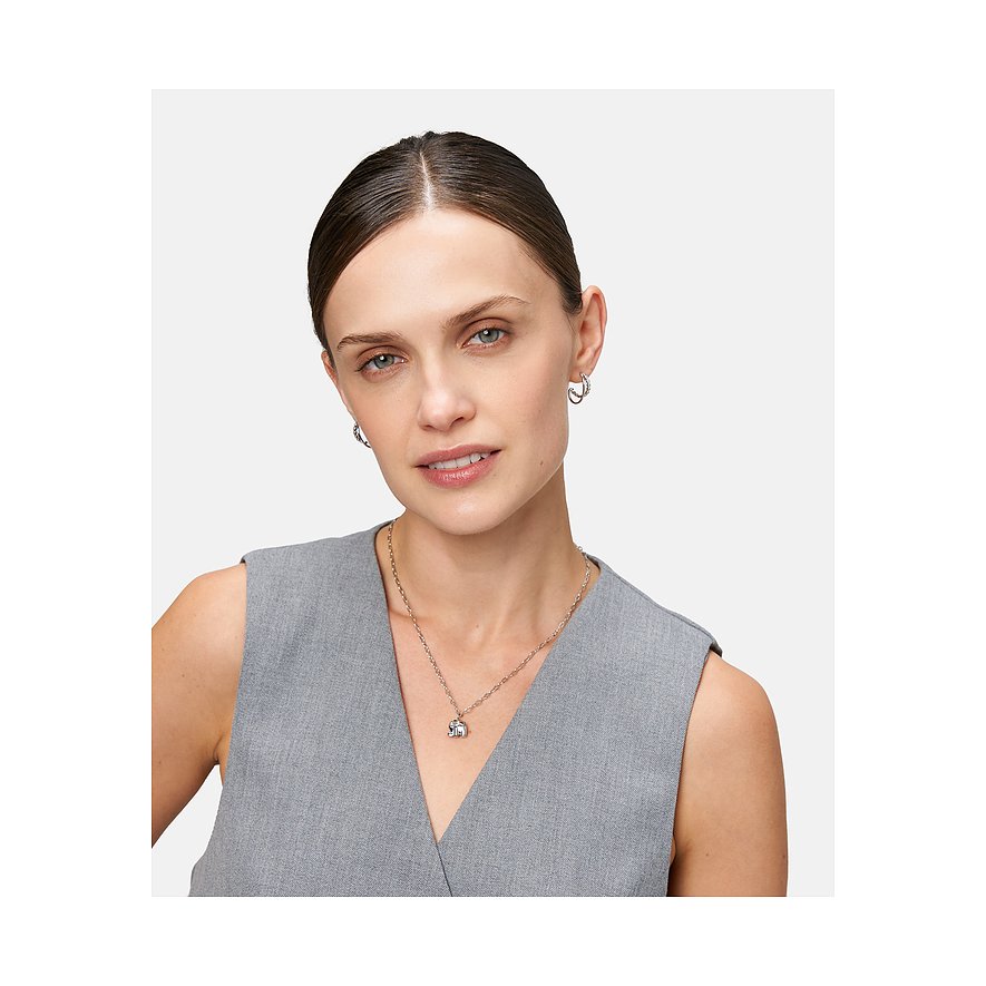 Tamaris Halsschmuck aus Edelstahl mit Elefantenanhänger.