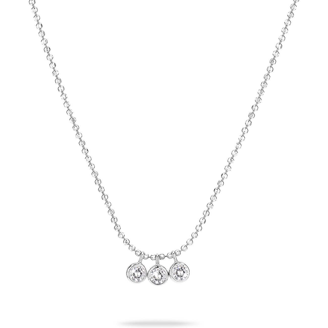 Tamaris halsband i 925 silver med zirkonia.