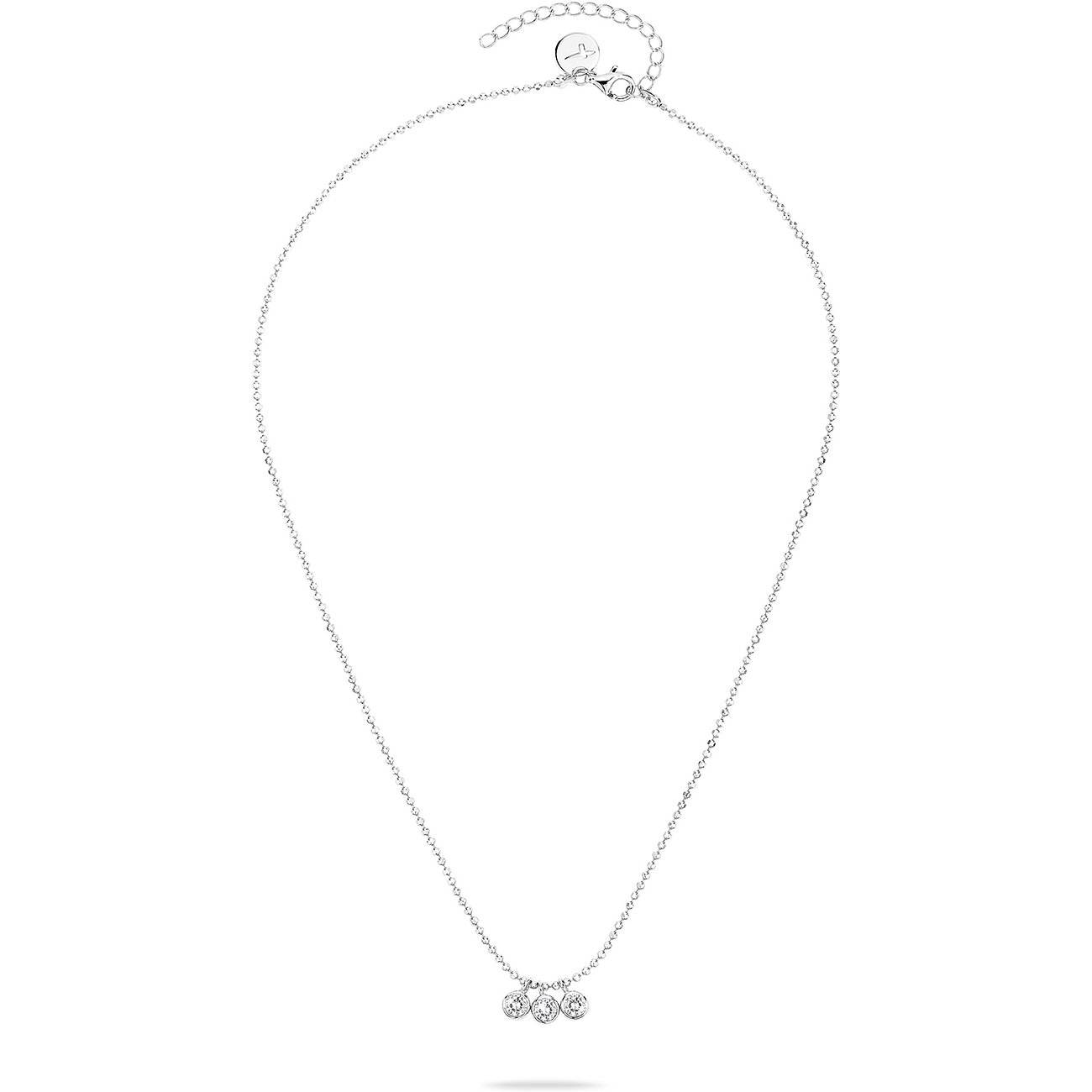 Tamaris halsband i 925 silver med tre zirkoner.