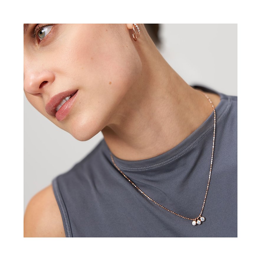 Tamaris halsband i 925 silver med zirkonia.