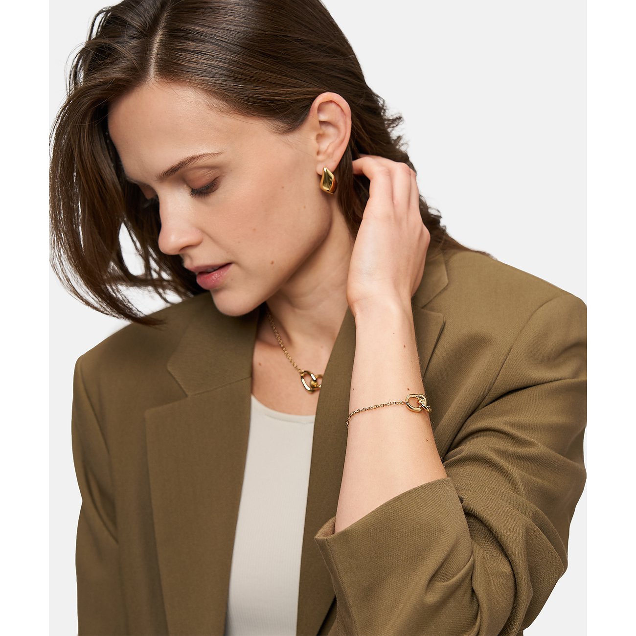 Tamaris Armband aus Edelstahl mit Glieder-Design.