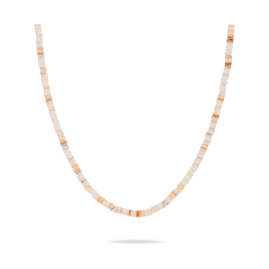 Tamaris Halsschmuck aus Edelstahl mit bunten Steinen.