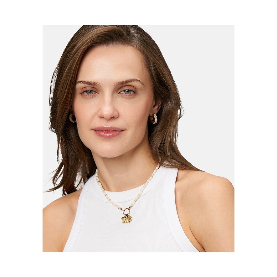 Tamaris Ohrringe aus Edelstahl mit bunten Steinen.