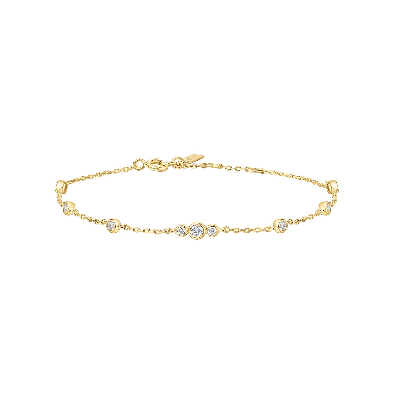 Bracelet Ania Haie en argent 925 avec zircone cubique.