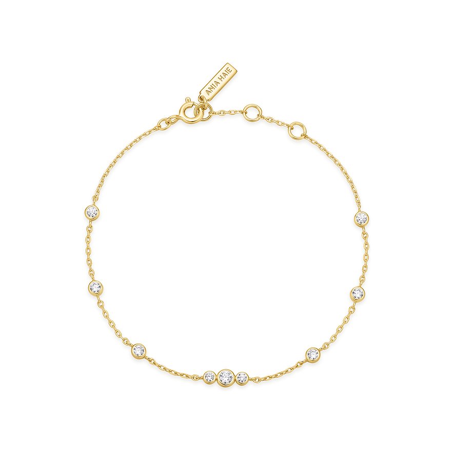 Bracelet Ania Haie en argent 925 avec zircone cubique.