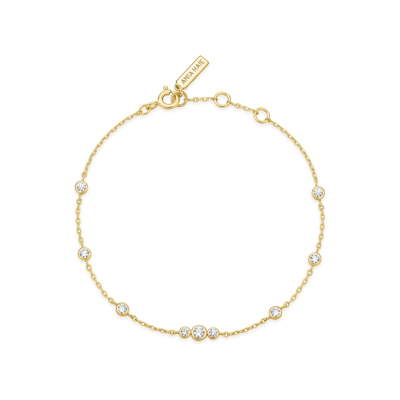 Bracelet Ania Haie en argent 925 avec zircone cubique.