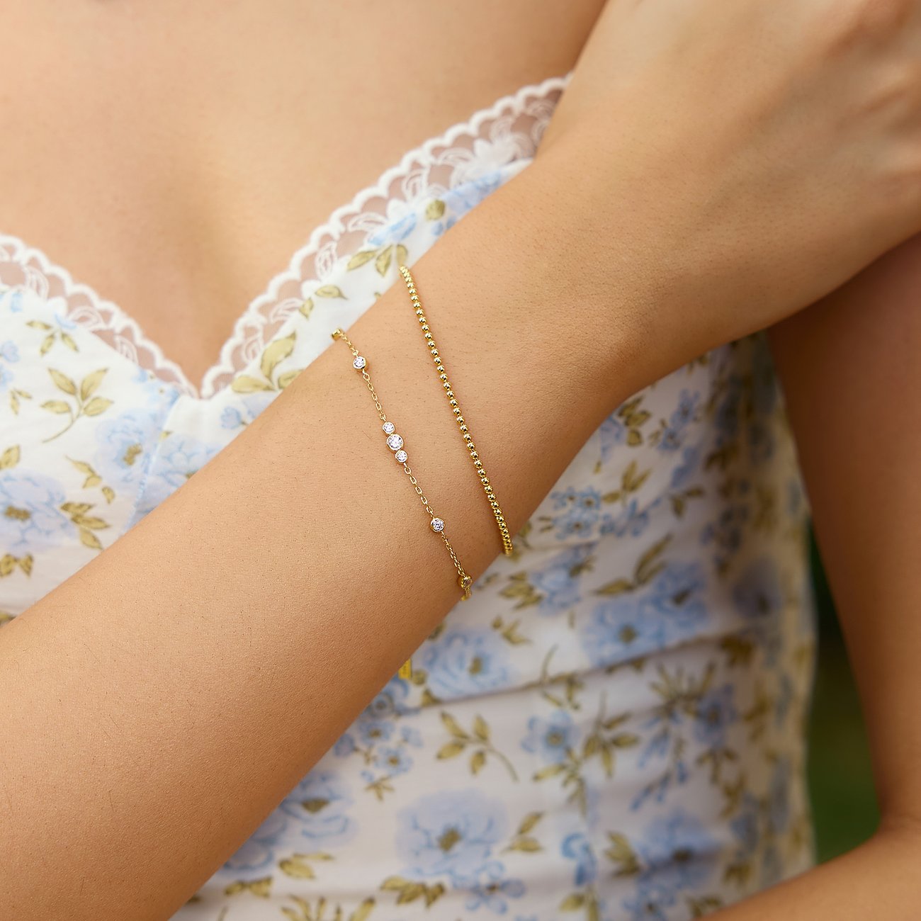 Bracelet Ania Haie en argent 925 avec zircone cubique.