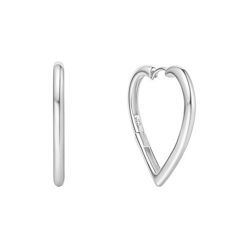 Ania Haie Ohrringe aus 925er Silber, Herzform.