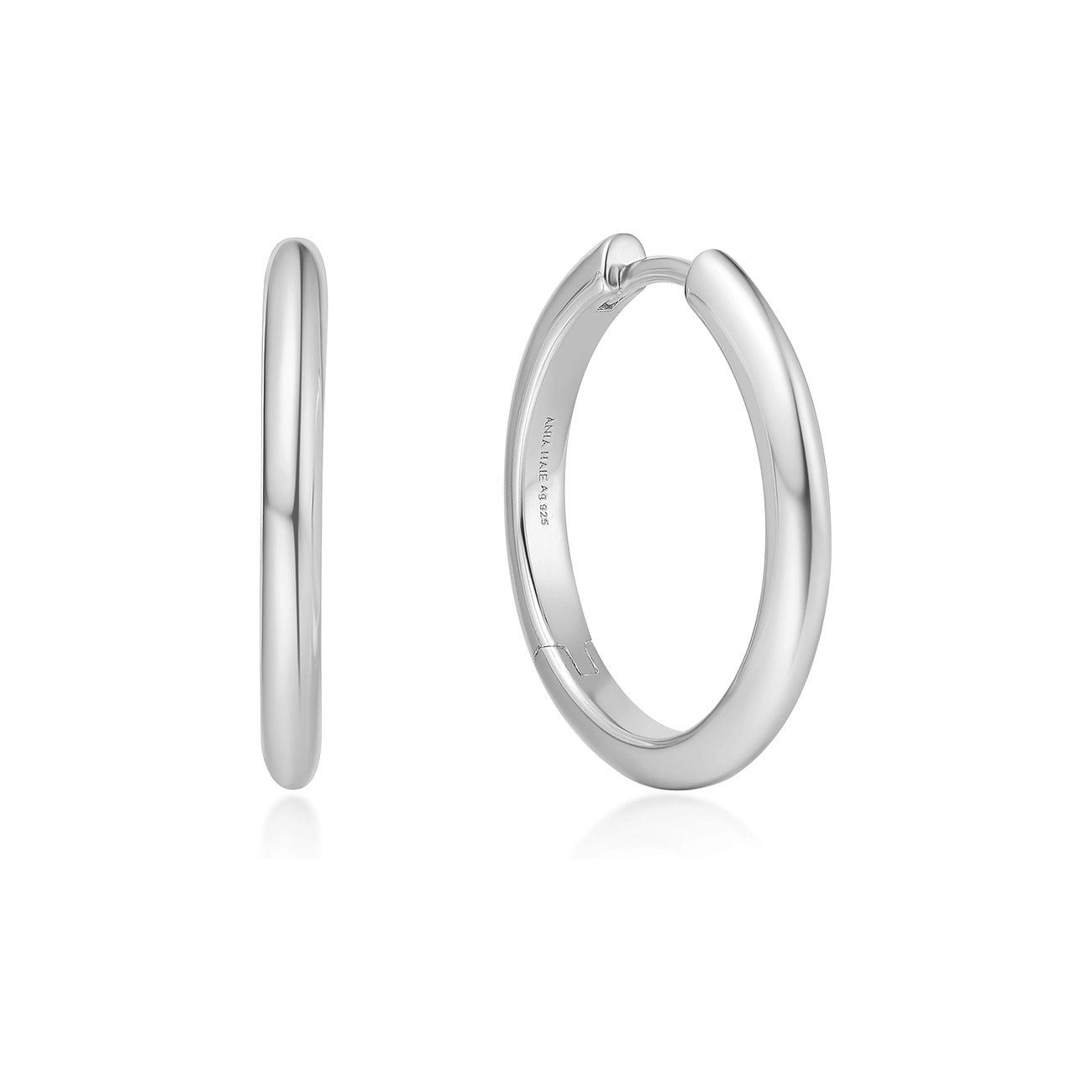 Ania Haie creoler i polerat 925 sterlingsilver.