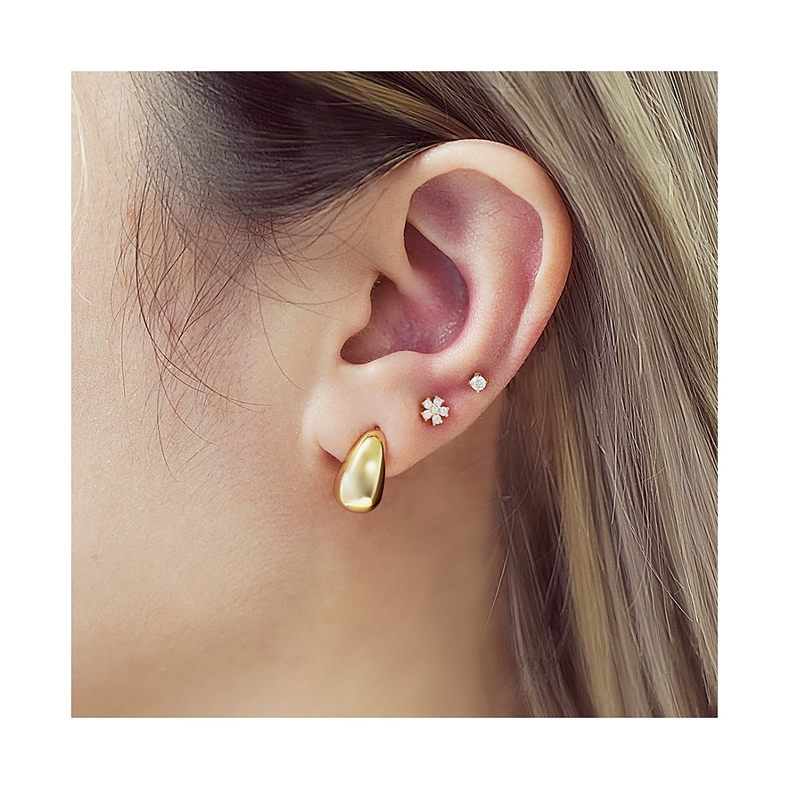 Ania Haie Ohrstecker aus 925er Silber mit weißen Zirkonia.