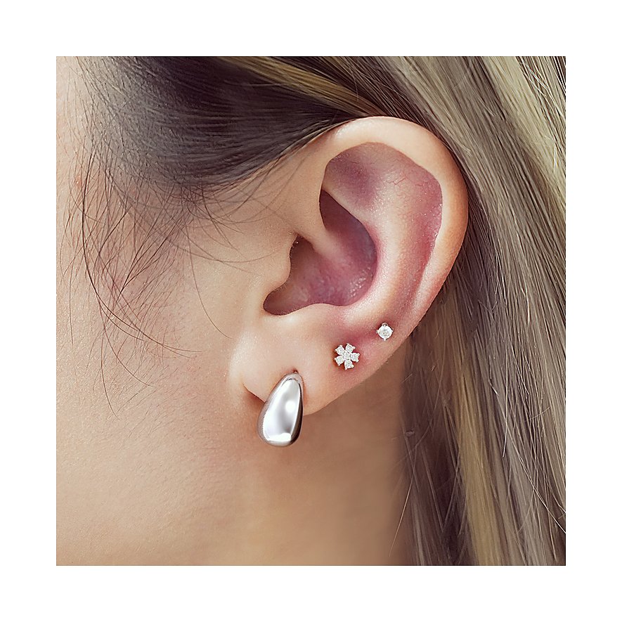 Boucles d'oreilles Ania Haie en argent 925 avec pierres et pendantes.