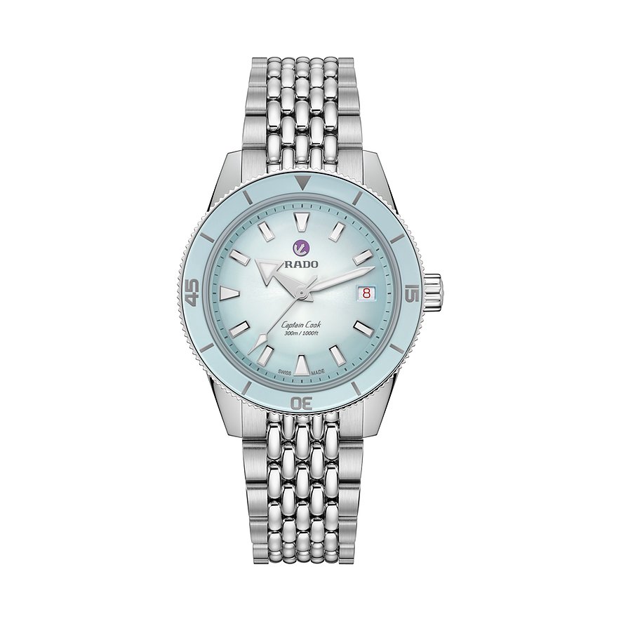 Rado Unisexuhr Captain Cook R32223203, Unisex, Edelstahl, Armband: Edelstahl, Automatik, analog