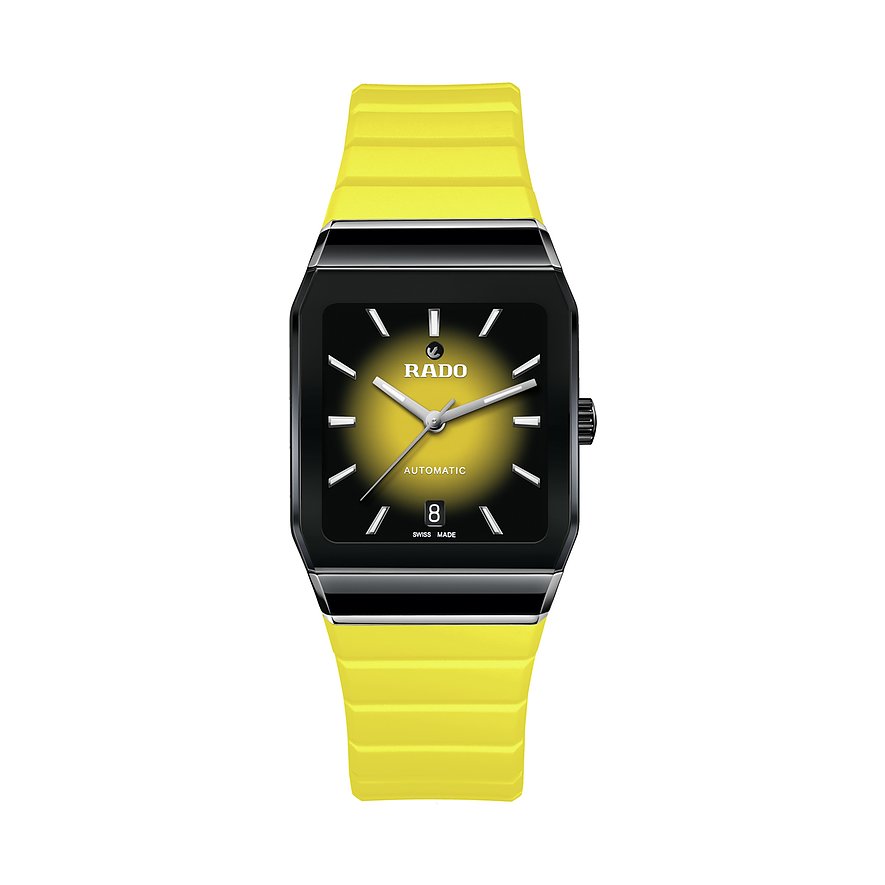 Rado Unisexuhr Anatom R10201259, Unisex, Keramik, Armband: Kautschuk, Automatik, analog
