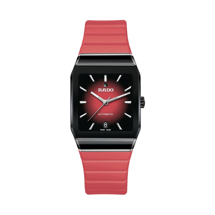 Rado Unisexuhr Anatom R10201409, Unisex, Keramik, Armband: Kautschuk, Automatik, analog