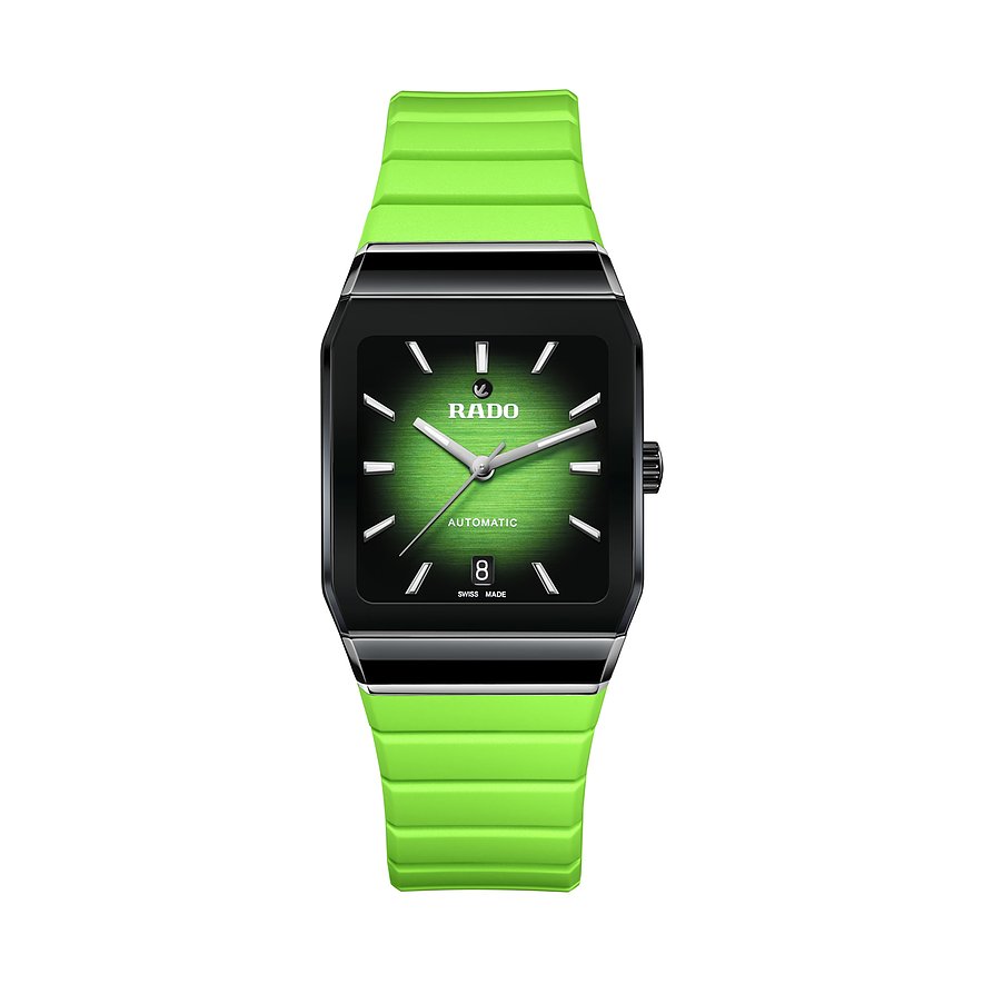 Rado Unisexuhr Anatom R10201319, Unisex, Keramik, Armband: Kautschuk, Automatik, analog