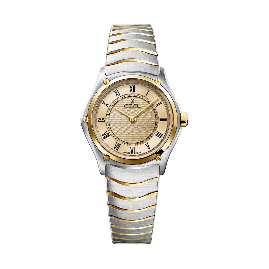 Ebel Damenuhr SPORT CLASSIC 1216698, Damen, Edelstahl, 750er Gelbgold, Armband: Gold, Edelstahl, Quarz, analog