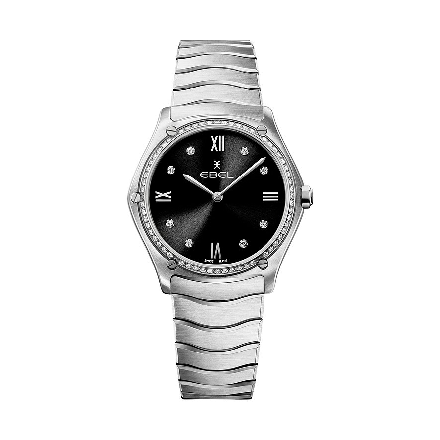 Ebel Damenuhr SPORT CLASSIC 1216705, Damen, Edelstahl, Armband: Edelstahl, Quarz, analog