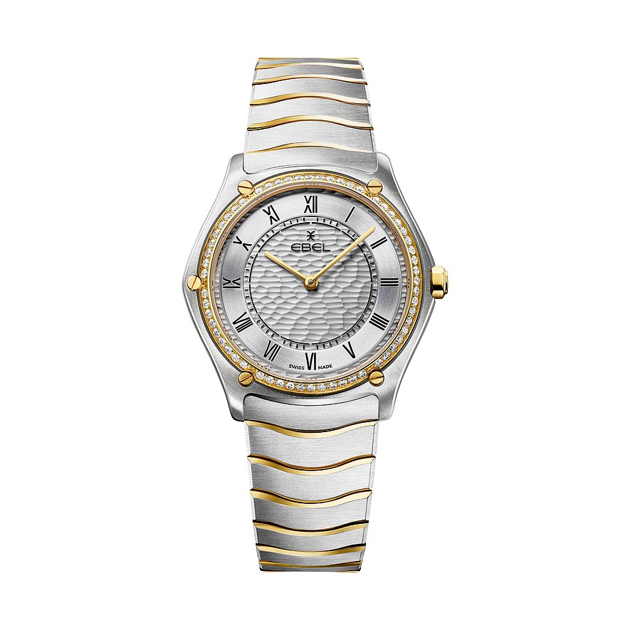 Ebel Damenuhr SPORT CLASSIC 1216707, Damen, Edelstahl, 750er Gelbgold, Armband: Gold, Edelstahl, Quarz, analog