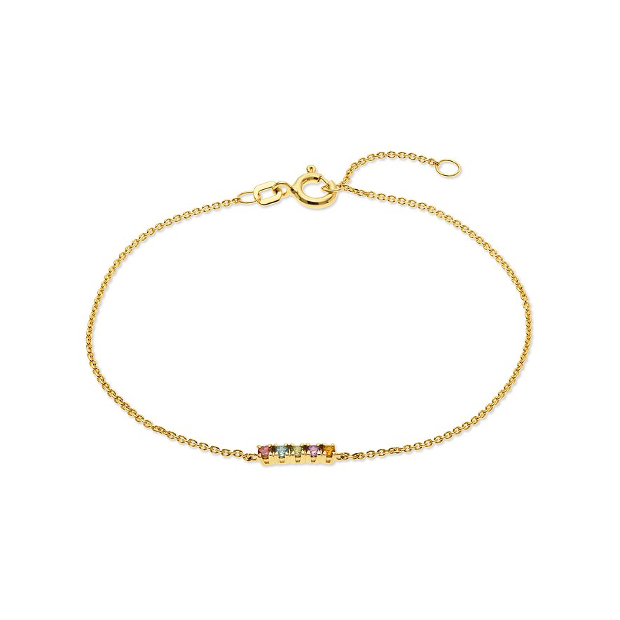 CHRIST Armband, Turmalin, behandelt, Damen, 375er Gelbgold, gelbgold