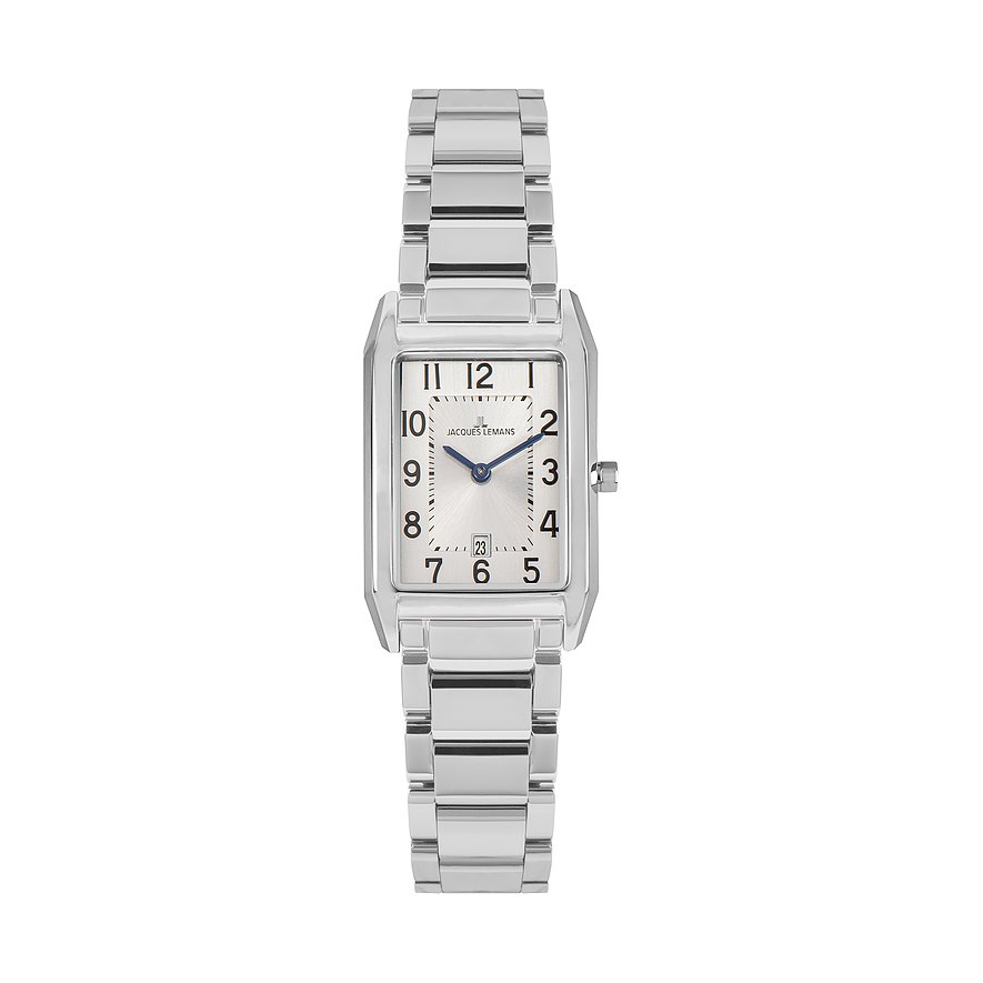 Jacques Lemans Damenuhr Torino 1-2189.1G, Damen, Edelstahl, Armband: Edelstahl, Quarz, analog