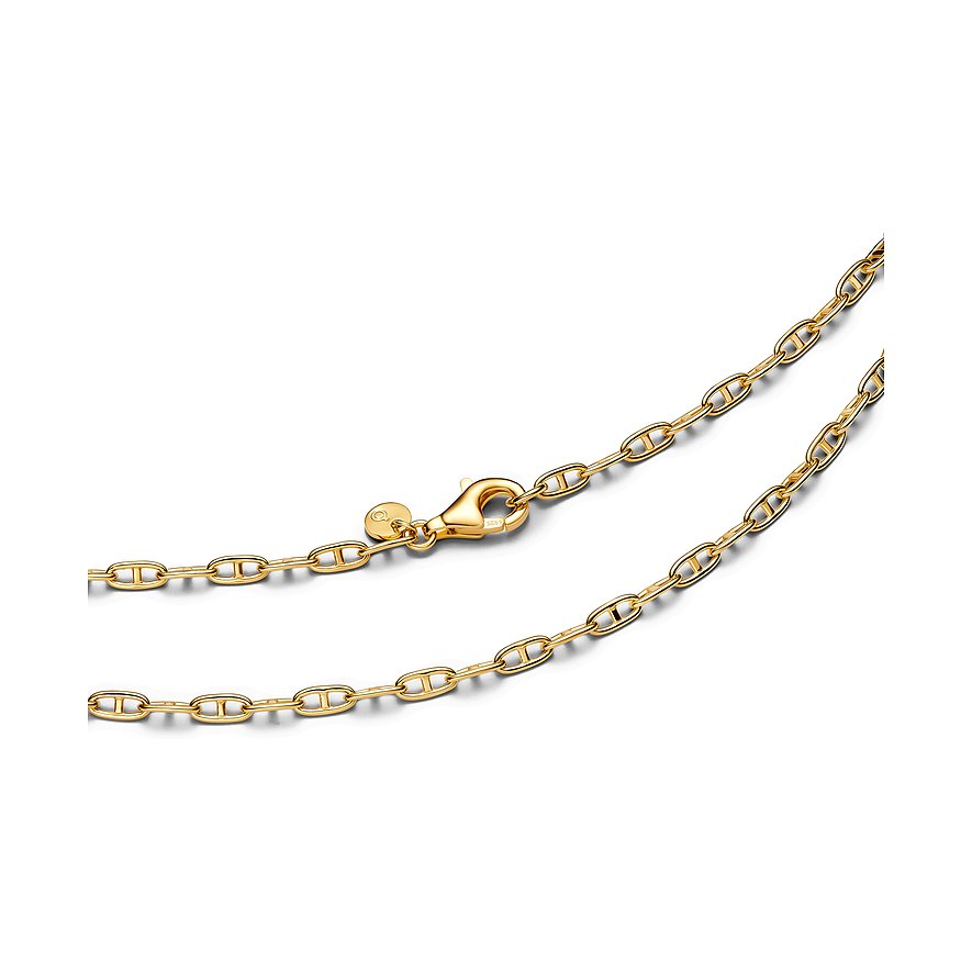 Pandora Ankerketten-Halskette aus gelbgoldfarbenem Metall.