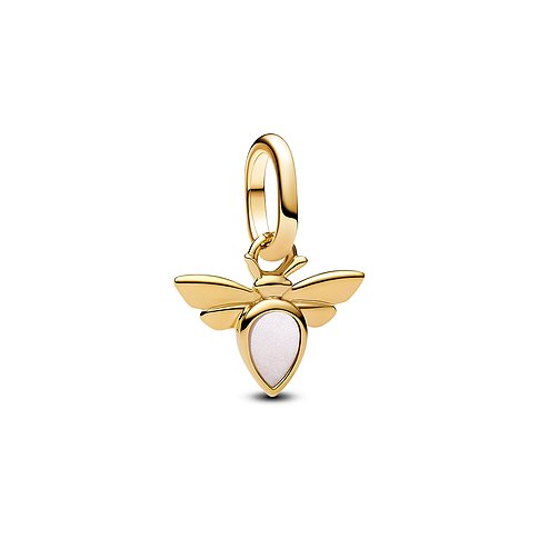 Pandora Anhängeschmuck aus Metall mit Perlmutt.