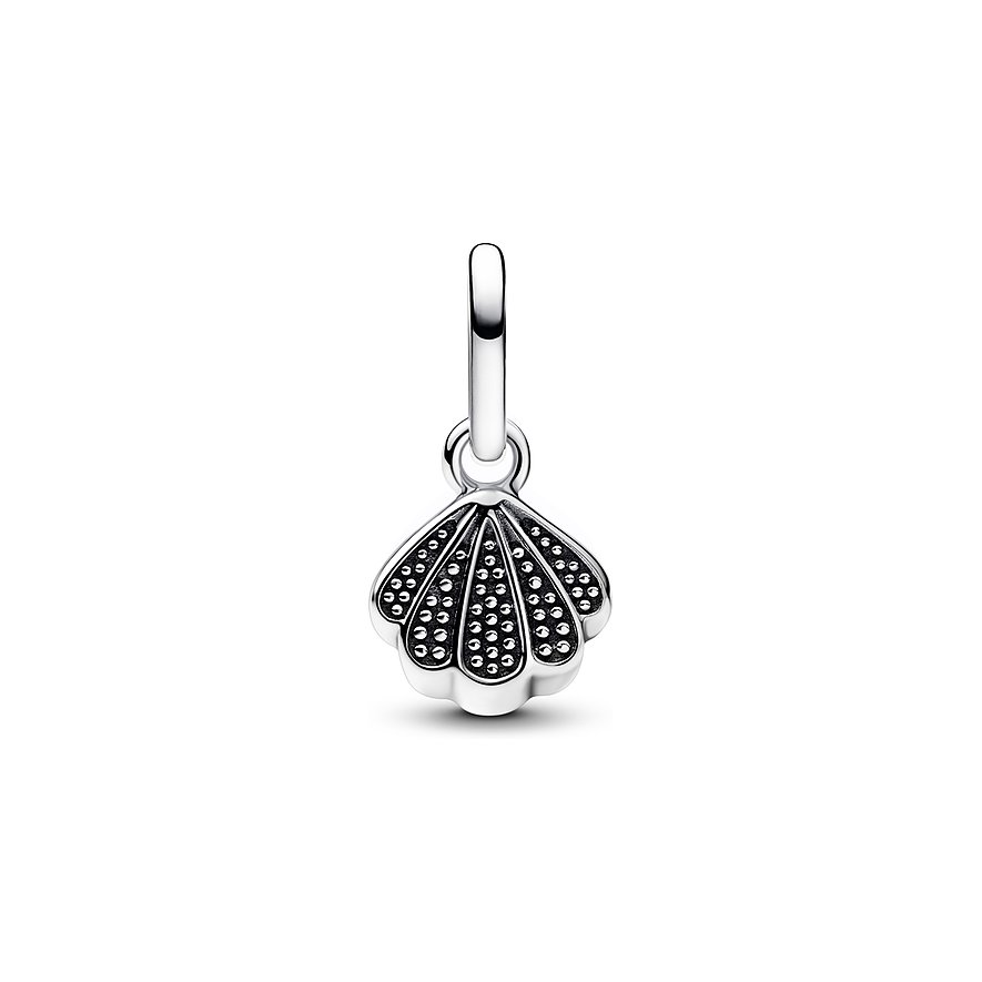 Pandora Anhänger aus Silber mit Zirkonia und Muschel-Design.