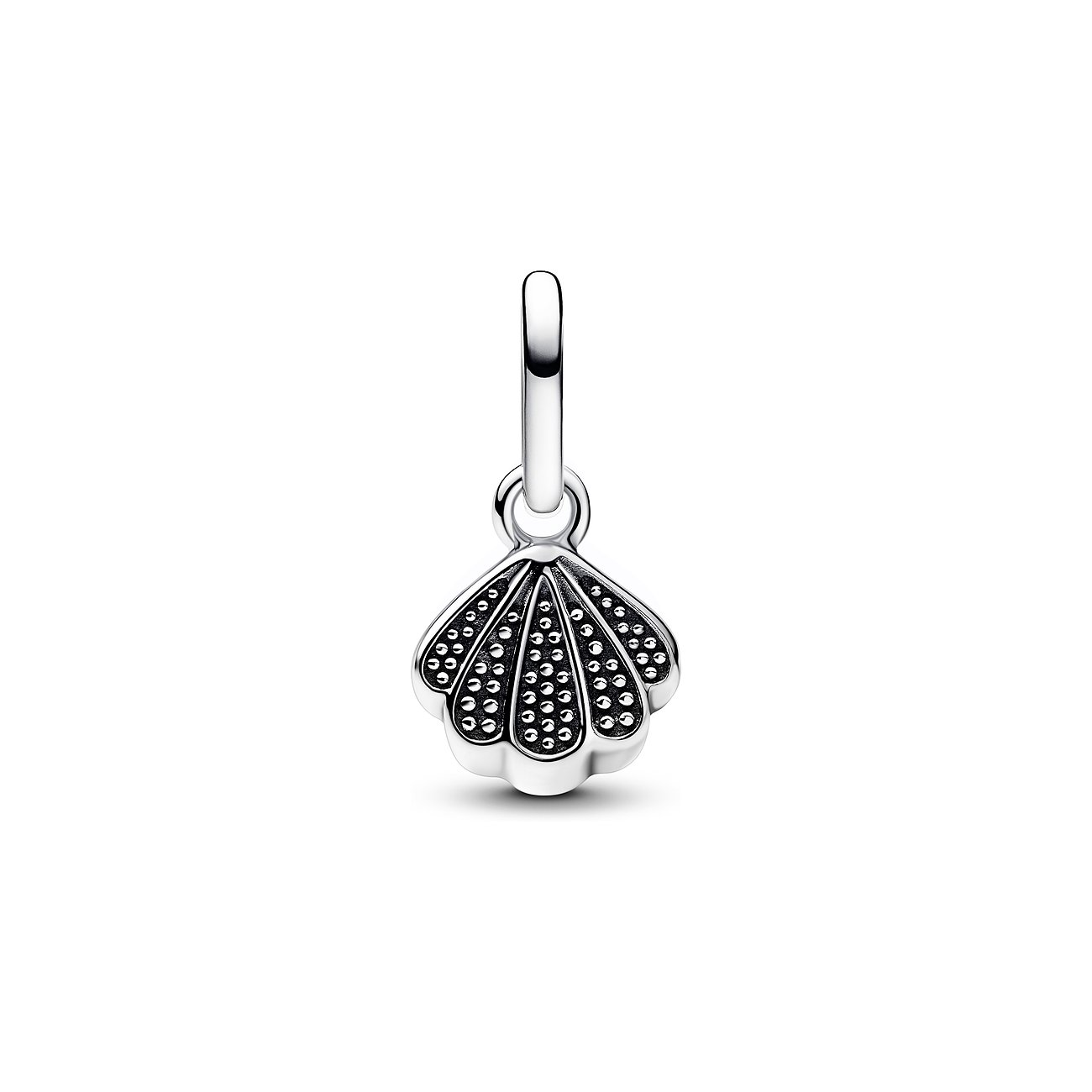 Pandora Anhänger aus Silber mit Zirkonia und Muschel-Design.