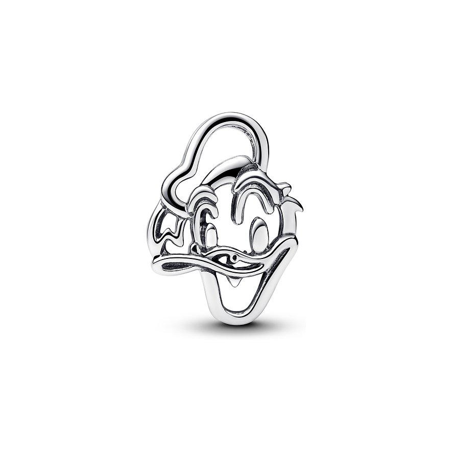 Pandora Anhängeschmuck aus Silber, Donald Duck Motiv.