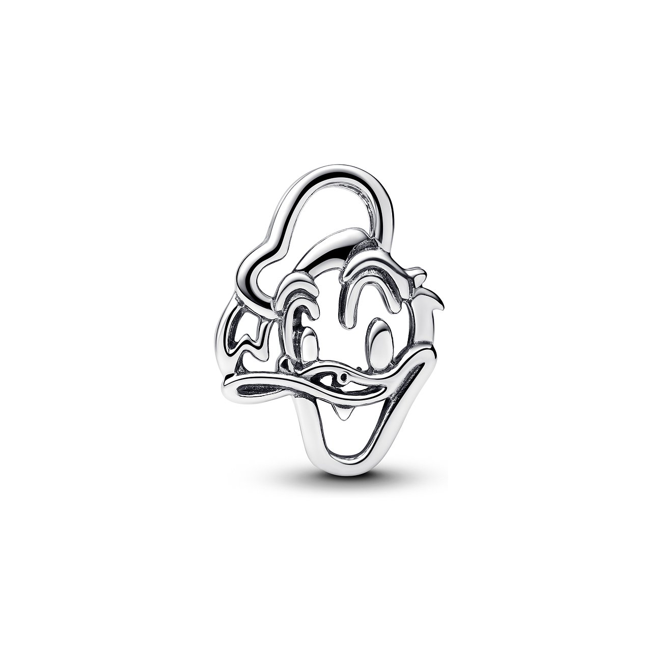 Pandora Anhängeschmuck aus Silber, Donald Duck Motiv.