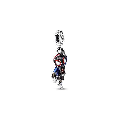 Pandora Anhänger aus Silber mit Emaille, rot und blau.
