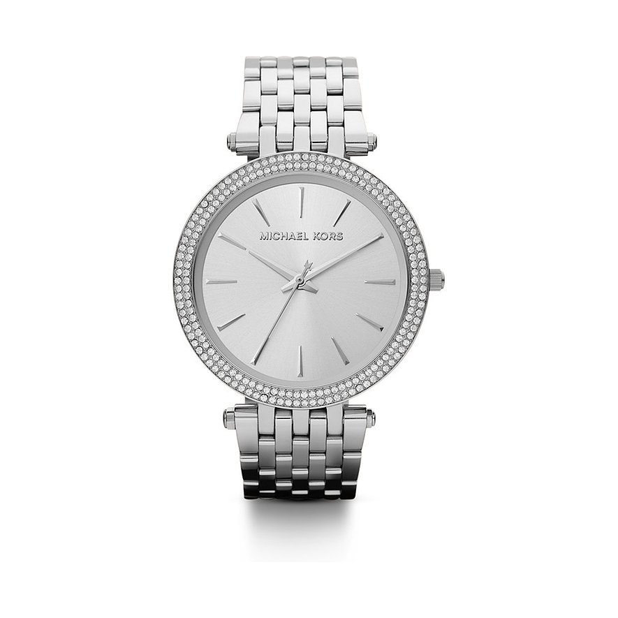 2. Chance - Michael Kors Damenuhr MK3190, Glasstein, Damen, Edelstahl, Armband: Edelstahl, Quarz, analog