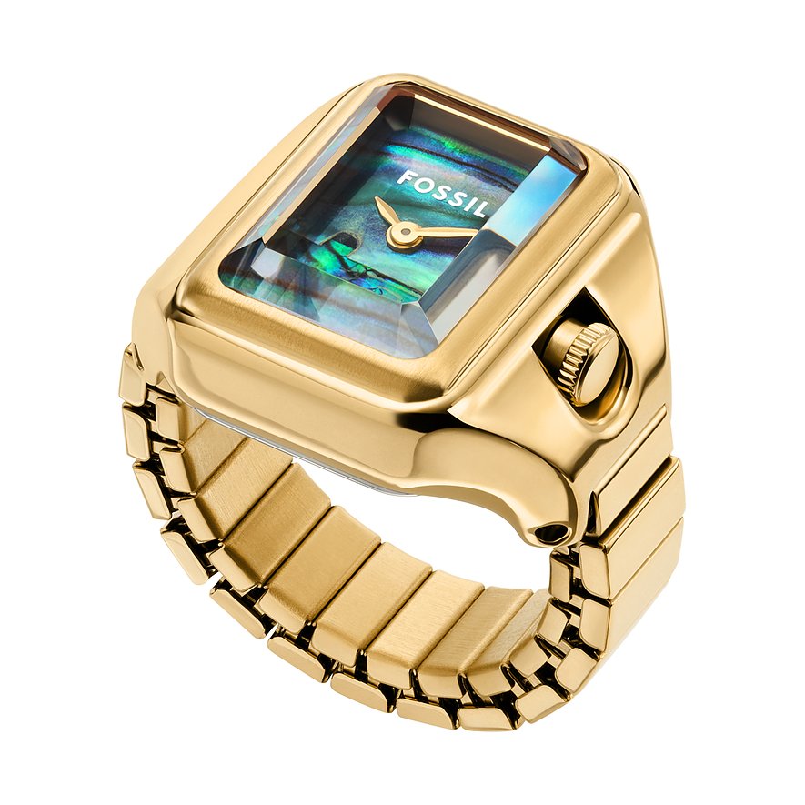 Fossil Damenuhr Watch Ring ES5411, Damen, Edelstahl, Armband: Edelstahl, Quarz, analog