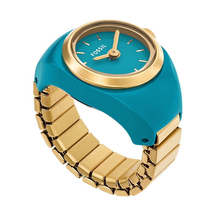 Fossil Damenuhr Watch Ring ES5415, Damen, Edelstahl, Armband: Edelstahl, Quarz, analog