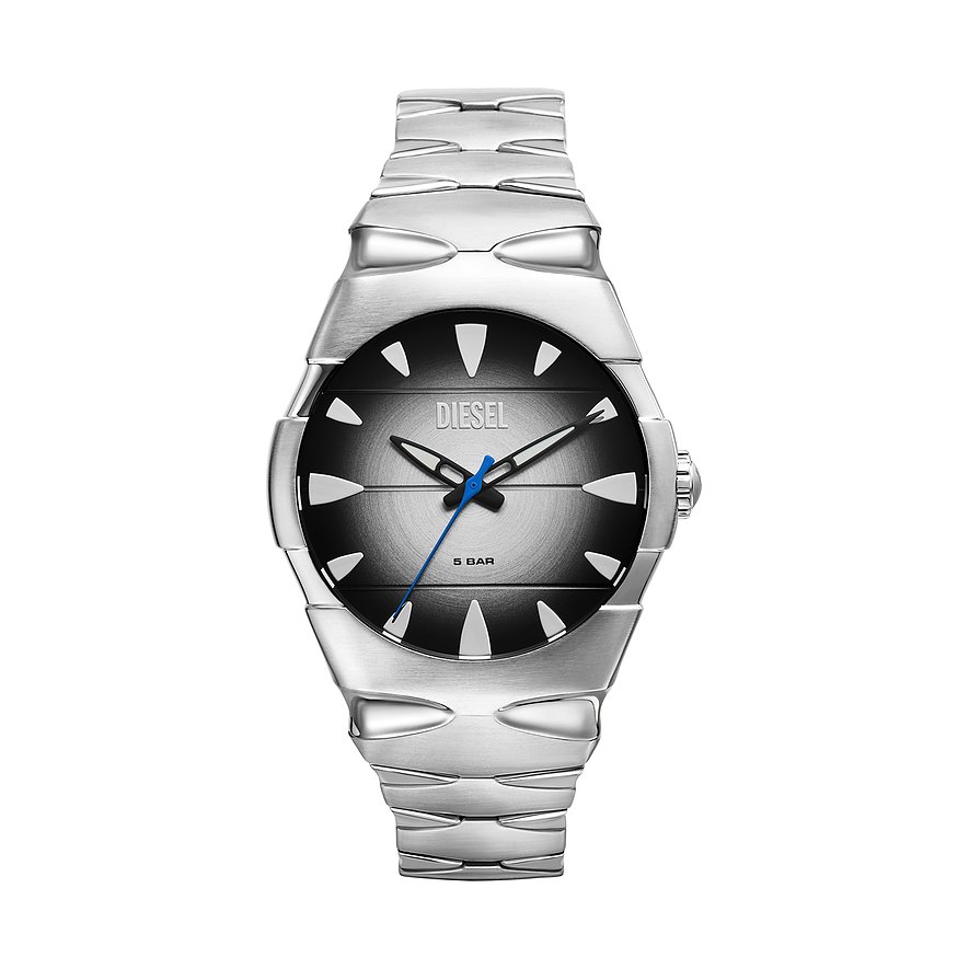 Diesel Herrenuhr D-Sruptor DZ2224, Herren, Edelstahl, Armband: Edelstahl, Quarz, analog