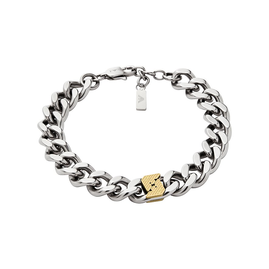 Emporio Armani Armband, Herren, Edelstahl, bicolor