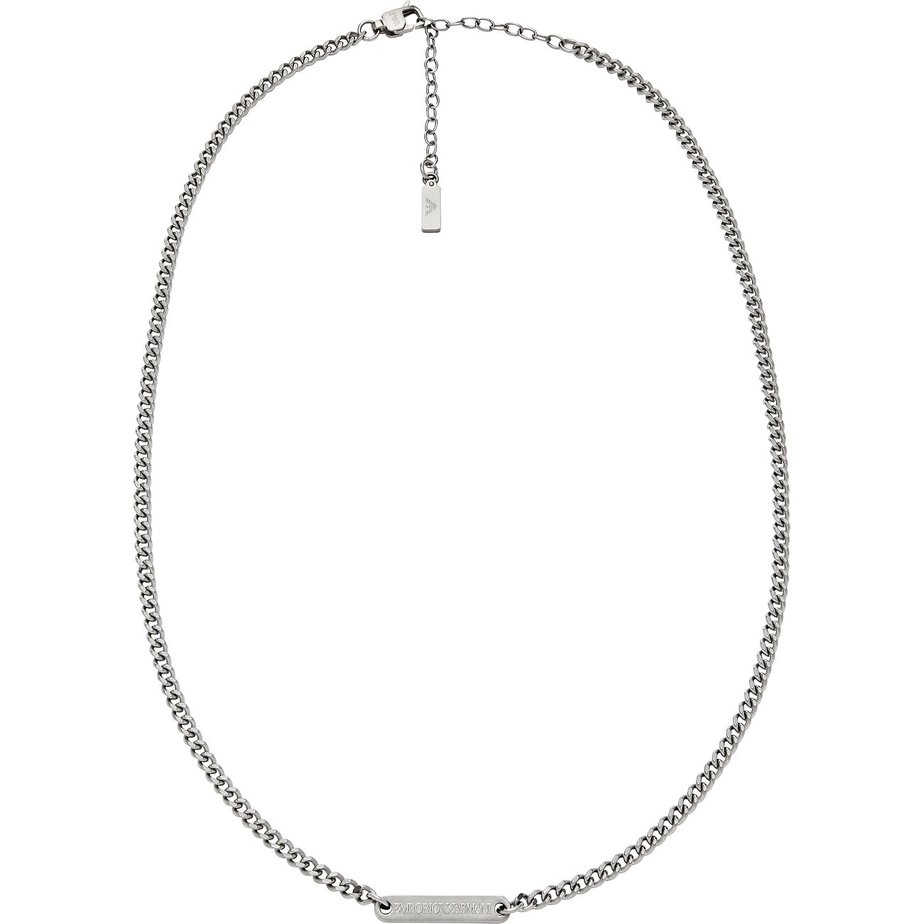 Collana Emporio Armani in acciaio inossidabile con pendente logo.