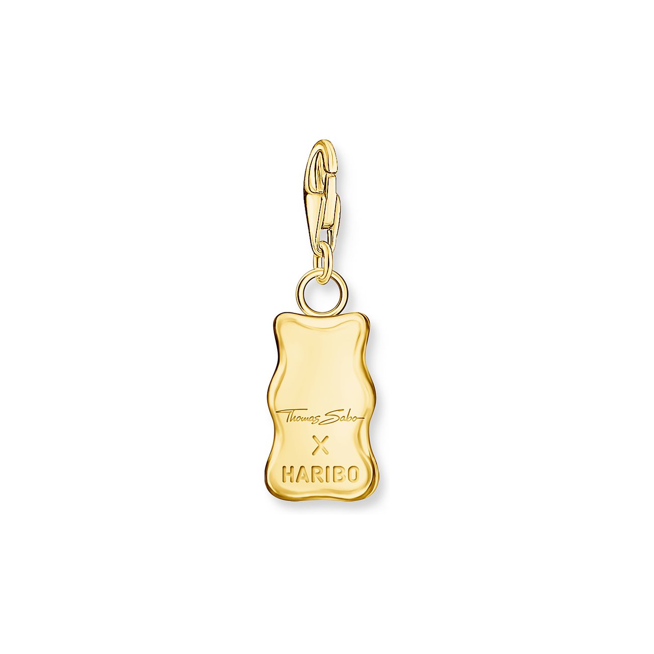 Thomas Sabo Anhänger aus 925er Silber, goldfarben, mit Gravur.