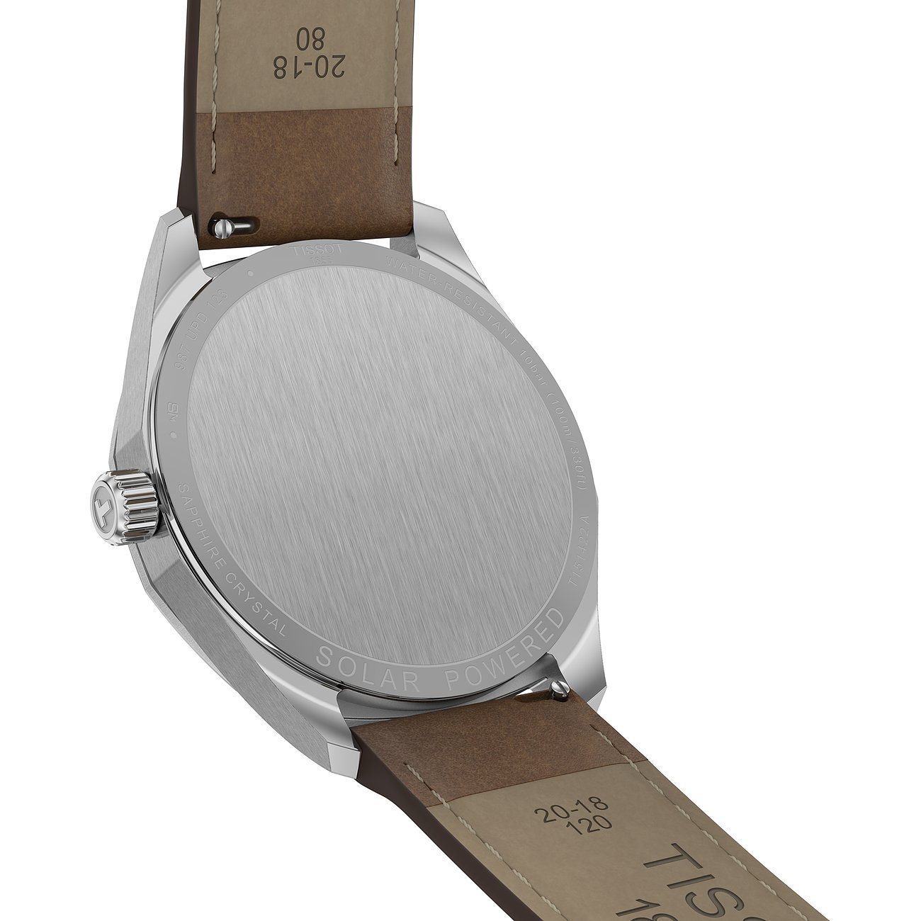 Tissot Herrenuhr mit Edelstahlgehäuse, Solar Powered.