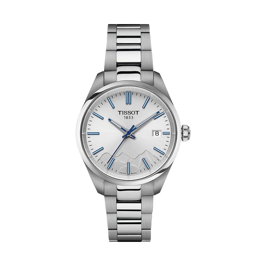 Tissot Unisexuhr PR 100 Jungfraubahn T1502101103101, Unisex, Edelstahl, Armband: Edelstahl, Quarz, analog